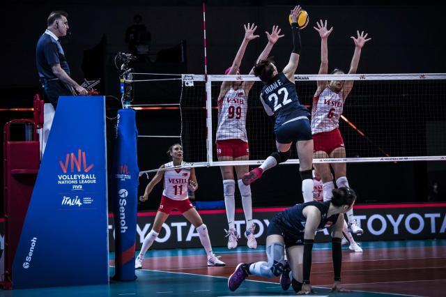 乐鱼体育下载-进攻点单一中国女排负比利时 张常宁37分创纪录